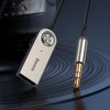BASEUS BA01 AUX CABLE AUDIO ADAPTER SILVER