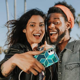 TECH-PROTECT MARBLE GALAXY A51 BLUE