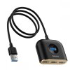 BASEUS SQUARE ADAPTER USB TO USB 4IN1 100CM BLACK