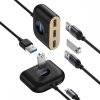 BASEUS SQUARE ADAPTER USB TO USB 4IN1 100CM BLACK