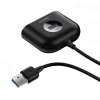 BASEUS SQUARE ADAPTER USB TO USB 4IN1 100CM BLACK