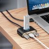 BASEUS SQUARE ADAPTER USB TO USB 4IN1 100CM BLACK
