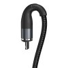 BASEUS ZINC LIGHTNING MAGNETIC CABLE 100CM/2.4A BLACK