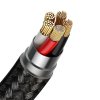 BASEUS ZINC LIGHTNING MAGNETIC CABLE 100CM/2.4A BLACK