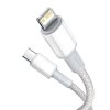 BASEUS DATA PD20W TYPE-C TO LIGHTNING CABLE 100CM WHITE