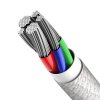 BASEUS DATA PD20W TYPE-C TO LIGHTNING CABLE 100CM WHITE