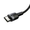 BASEUS PD100W/QC3.0 TYPE-C CABLE 200CM GREY/BLACK