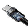 BASEUS PD100W/QC3.0 TYPE-C CABLE 200CM GREY/BLACK