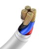 BASEUS WISDOM 2-PACK LIGHTNING 150CM/2.4A WHITE