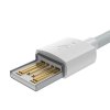 BASEUS WISDOM 2-PACK LIGHTNING 150CM/2.4A WHITE