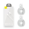 BASEUS WISDOM 2-PACK LIGHTNING 150CM/2.4A WHITE