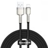 BASEUS CAFULE METAL LIGHTNING CABLE 2.4A 200CM BLACK