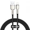 BASEUS CAFULE METAL LIGHTNING CABLE 2.4A 100CM BLACK