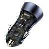 BASEUS GOLDEN 2-PORT CAR CHARGER USB & TYPE-C PD40W/QC3.0 GREY