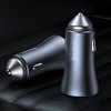 BASEUS GOLDEN 2-PORT CAR CHARGER USB & TYPE-C PD40W/QC3.0 GREY