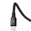 Kabel USB-C 3w1 Baseus Rapid Series, micro USB / Lightning / USB-C, 20W, 1.5m (czarny)