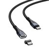 BASEUS ZINC PD100W/QC3.0 TYPE-C MAGNETIC CABLE 150CM BLACK