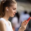 Baseus E3 bezprzewodowe słuchawki Bluetooth 5.0 TWS douszne wodoodporne IP64 białe NGTW080002