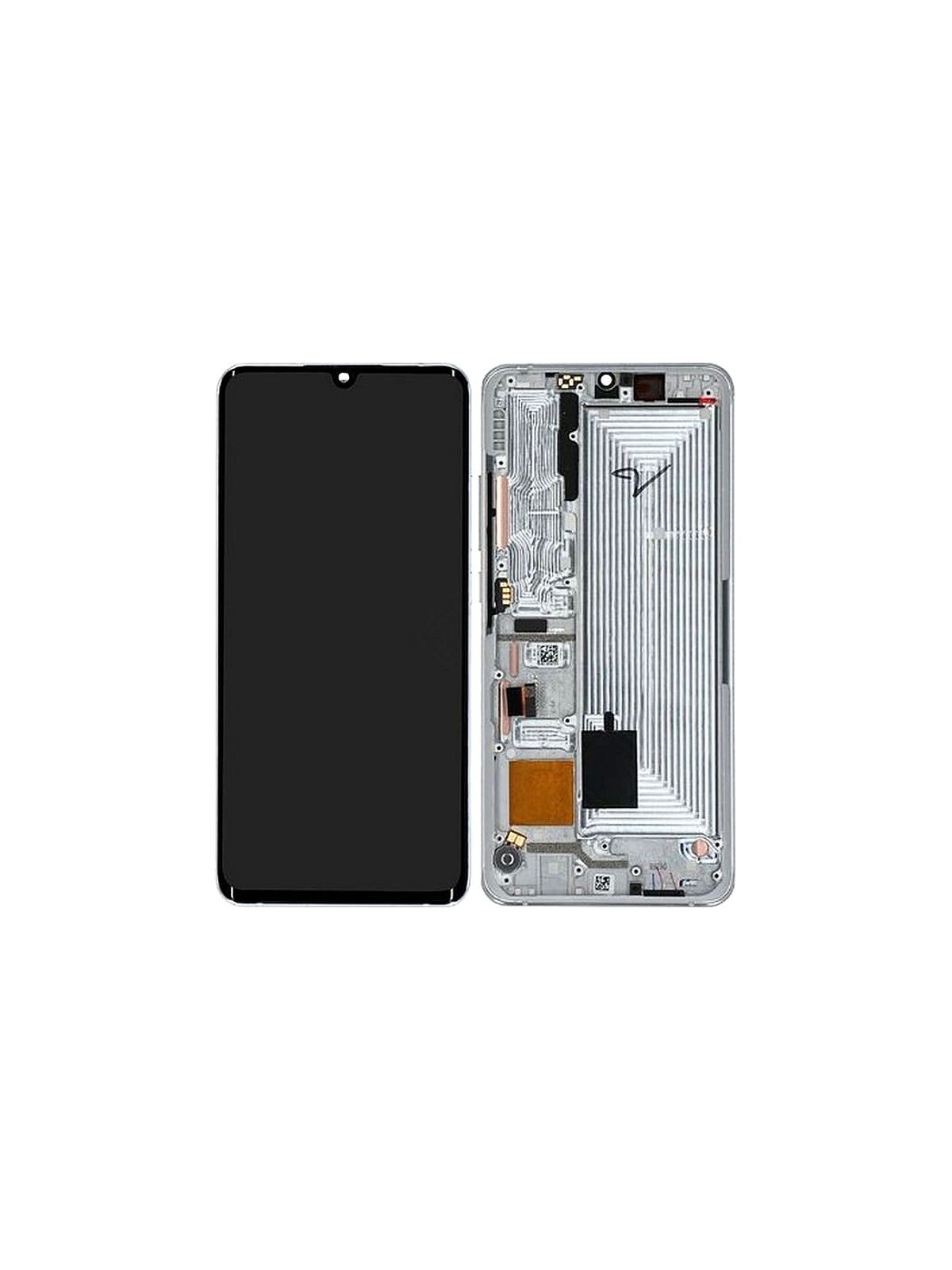 Xiaomi Mi Note 10 lite (2020) Wyświetlacz ramka LCD WHITE 5600030F4L00 Xiaomi