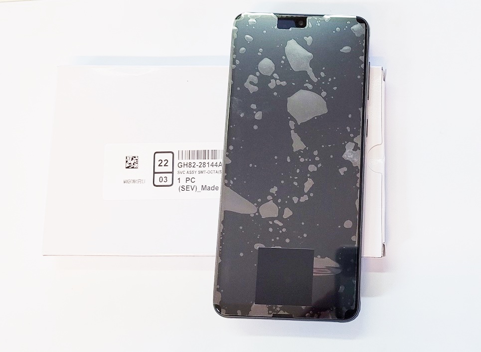 Samsung Galaxy A33 SM-A336 Wyświetlacz LCD Ekran Szybka Dotyk Digitizer Korpus Ramka GH82-28143A GH82-28144A czarny service pack oryginał