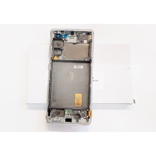 Samsung Galaxy S20 FE 4G SM-G780 Wyświetlacz LCD Ekran Super Amoled Szybka Dotyk Digitizer Ramka Biały GH82-24219B GH82-24220B Oryginał Service Pack