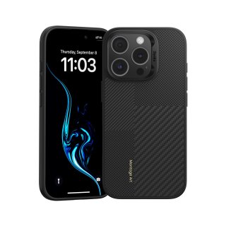 Benks Etui Montage Magnetic Armor Pro Kevlar Aurora Frame 600D do Iphone 16 Pro