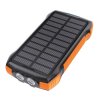 Powerbank solarny z ładowaniem indukcyjnym Choetech B659 2x USB 10000mAh Qi 5W (czarno-pomarańczowy)