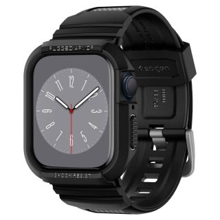 SPIGEN Rugged Armor ”PRO” Apple Watch 4 / 5 / 6 / 7 / 8 / 9 / SE (44 / 45 MM) Black