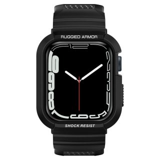 SPIGEN Rugged Armor ”PRO” Apple Watch 4 / 5 / 6 / 7 / 8 / 9 / SE (44 / 45 MM) Black