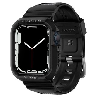 SPIGEN Rugged Armor ”PRO” Apple Watch 4 / 5 / 6 / 7 / 8 / 9 / SE (44 / 45 MM) Black