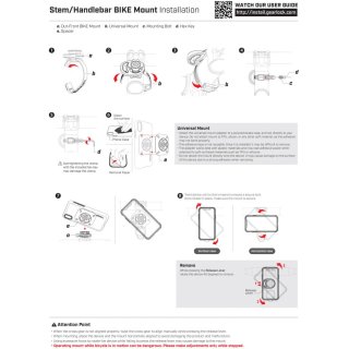 SPIGEN Gearlock Ms100 Handlebar Bike Mount