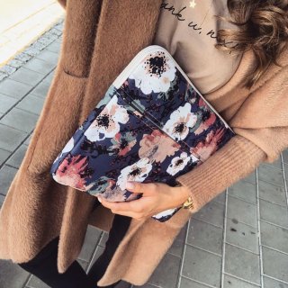 Canvaslife Sleeve Laptop 13-14 Blue Camellia