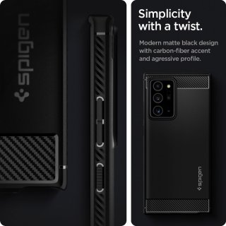 SPIGEN Rugged Armor Galaxy Note 20 ULTRA Matte Black