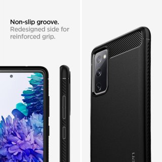 SPIGEN Rugged Armor Galaxy S20 Fe Matte Black