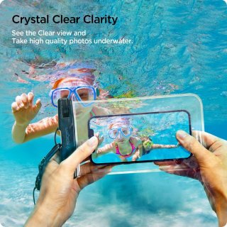 SPIGEN A601 Universal Waterproof Case 2-Pack Crystal Clear