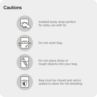 Klatka Faradaya SPIGEN Pouch Keyless Rfid Signal Blocker Black