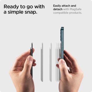 SPIGEN Valentinus Magsafe Universal Magnetic Card Holder Black