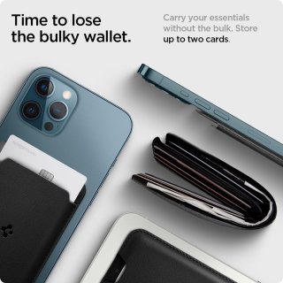 SPIGEN Valentinus Magsafe Universal Magnetic Card Holder Black