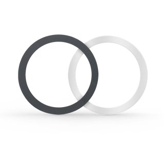 Tech-Protect Magmat Magsafe Universal Magnetic Ring 2-Pack Black & Silver