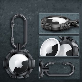 Tech-Protect Tpucarbon Apple Airtag 1 / 2 Black