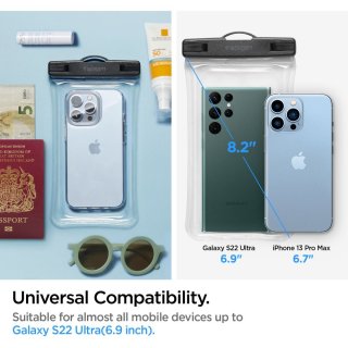 SPIGEN A610 Universal Waterproof Float Case Crystal Clear