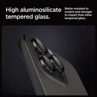 Osłona Aparatu SPIGEN Optik PRO Glas.Tr ”Ez Fit” Camera Protector 2-Pack Iphone 14 PRO / PRO MAX / 15 PRO / PRO MAX / 16 PRO / PRO MAX Black