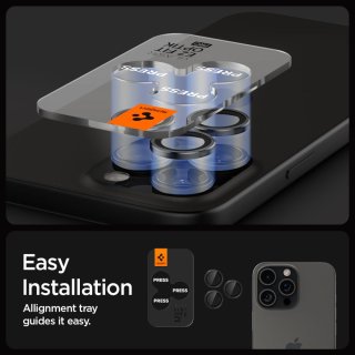 Osłona Aparatu SPIGEN Optik PRO Glas.Tr ”Ez Fit” Camera Protector 2-Pack Iphone 14 PRO / PRO MAX / 15 PRO / PRO MAX / 16 PRO / PRO MAX Black