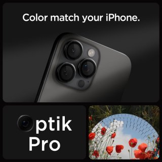 Osłona Aparatu SPIGEN Optik PRO Glas.Tr ”Ez Fit” Camera Protector 2-Pack Iphone 14 PRO / PRO MAX / 15 PRO / PRO MAX / 16 PRO / PRO MAX Black