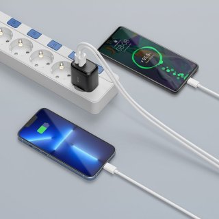 Tech-Protect C20w 2-Port Network Charger PD 20W / Qc3.0 Black