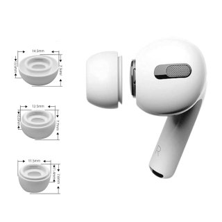 Tech-Protect Ear Tips 3-Pack Apple Airpods PRO 1 / 2 White