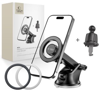 Tech-Protect N51 Magnetic Magsafe Dashboard & Vent Car Mount Black