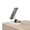 Tech-Protect Qi15w-A22 3In1 Magnetic Magsafe Wireless Charger White