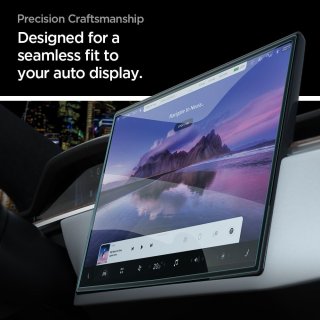 Szkło Hartowane SPIGEN Glas.Tr ”Ez Fit” Tesla Model X 2022 / Model S 2021 Black