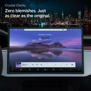 Szkło Hartowane SPIGEN Glas.Tr ”Ez Fit” Tesla Model X 2022 / Model S 2021 Black